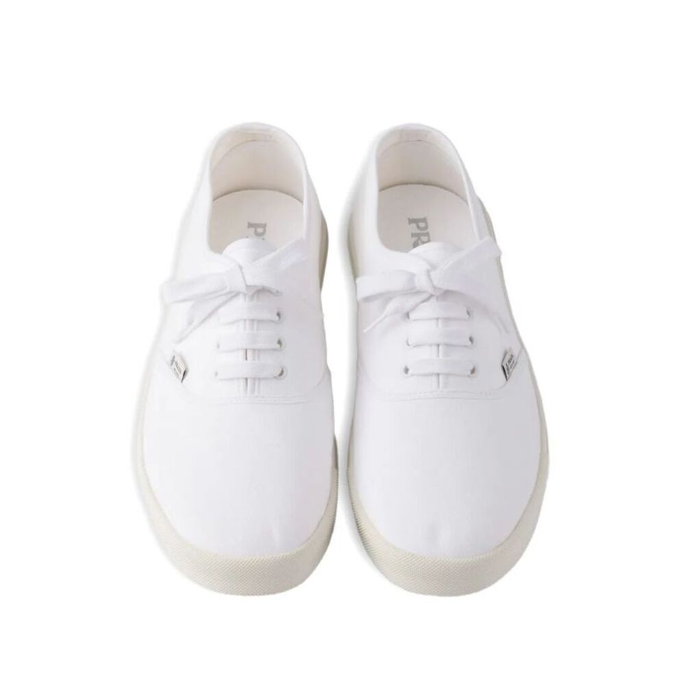 Prada Men Drill Fabric Sneakers - Picture 5 of 6